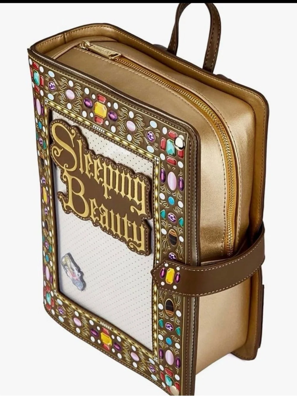 NWT Loungefly Disney Sleeping Beauty Bookstyle Backpack - Picture 2 of 9